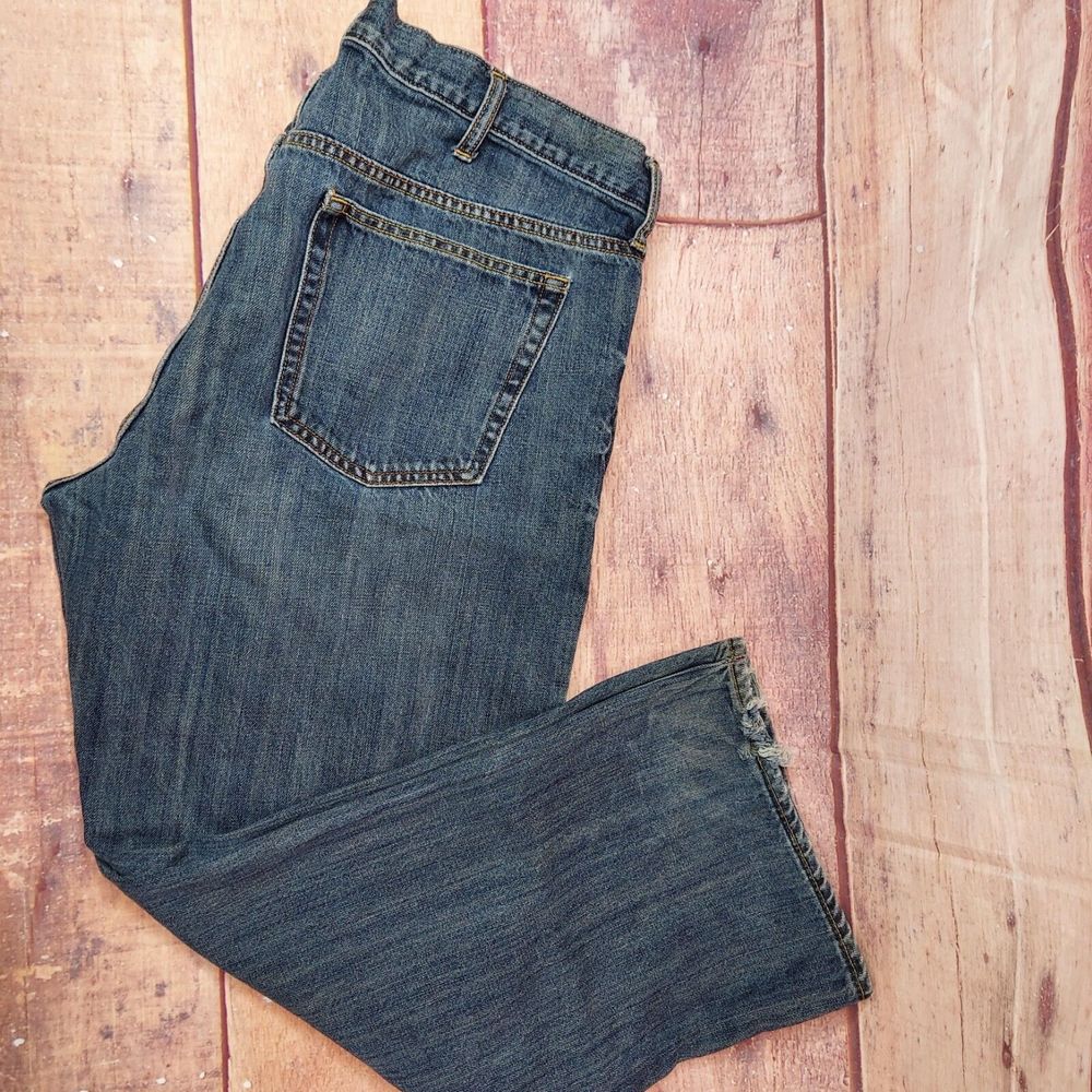 Old Navy Men's Size 42x30 Straight Regular Blue Cotton Jeans